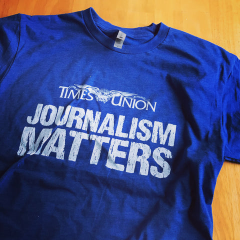A Times Union "Journalism Matters" short sleeve t-shirt